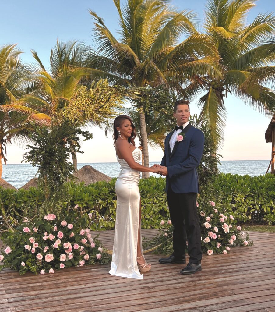 Bride and Groom at Hyatt Zilara in Cancun